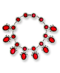 Vintage Kenneth Jay Lane Faux Ruby and Rhinestone Necklace