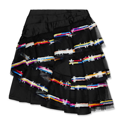 Marc Jacobs Silk Sequin Ruffled Skirt Marc Jacobs Silk Sequin Ruffled Skirt
