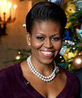 Michelle Obama wearing Azzedine Alaïa