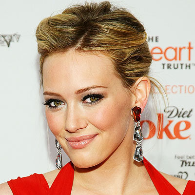 hilary duff updo hairstyles