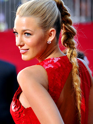 Blake Lively Red Dress Emmys. Blake Lively wearing a red