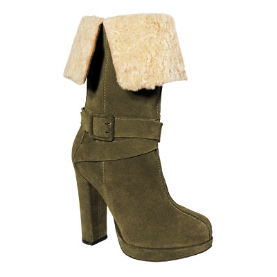 Suede and shearling boots, Pierre Hardy for Gap