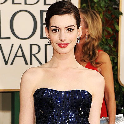Anne Hathaway Golden Globes. 2009 Golden Globes, Makeup