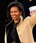 Michelle Obama wearing Loree Rodkin