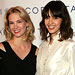 January Jones and Jessica Alba, Kari Feinstein lounge, 2009 Golden Globes Luxury Suites