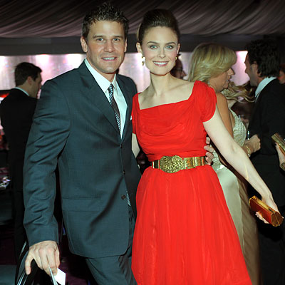 David Boreanaz and Emily Descha...