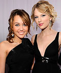Miley Cyrus and Taylor Swift, grammy awards