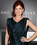 Debra Messing wearing Casadei