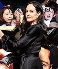 Angelina Jolie wearing Reem Acra