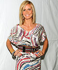 Heidi Klum wearing Diane von Furstenberg