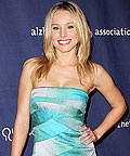 Kristen Bell wearing Carlos Miele