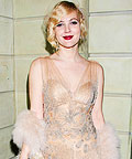Drew Barrymore wearing Alberta Ferretti