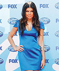Fergie wearing Alexander McQueen