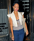 Rihanna wearing Brian Reyes