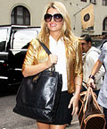 Jessica Simpson wearing Azzedine Alaïa