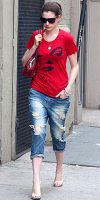Anne Hathaway wearing Chanel