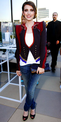 Emma Roberts wearing Louis Vuitton