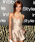 Ashlee Simpson wearing Brian Atwood