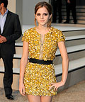 Emma Watson wearing Burberry