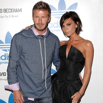 David and Victoria Beckham - Launch of Adidas Originals - Los Angeles