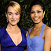 Kate Winslet in Narciso Rodriguez and Freida Pinto in Marchesa and Roger Vivier clutch, 2009 SAG Awards, Screen Actors Guild, Los Angeles