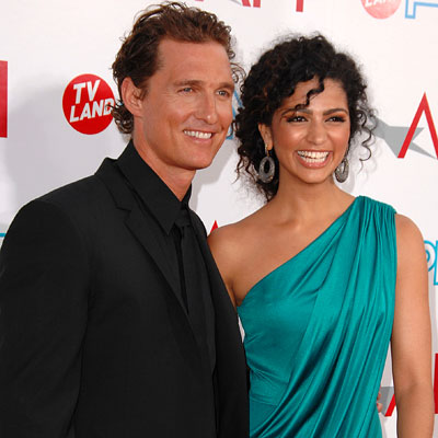 altTag= Matthew McConaughey and Camila Alves - AFI Life Achievement Award gala - Los Angeles