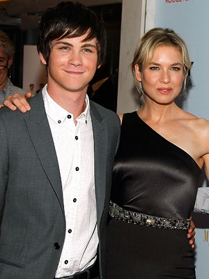 Logan Lerman and Renee Zellweger in Carolina Herrera - Premiere of My One and Only - New York City