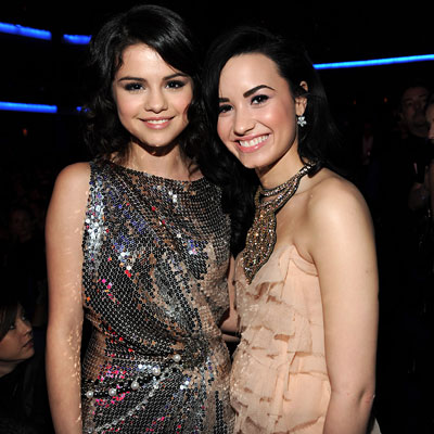 Demi Lovato And Selena Gomez Young. Selena Gomez in Talbo Runhof