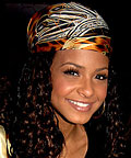 Christina Milian, scarves, hair, Emilio Pucci