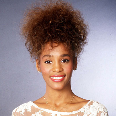 Whitney Houston on Whitney Houston   Transformation   Hair And Makeup  Rex Features