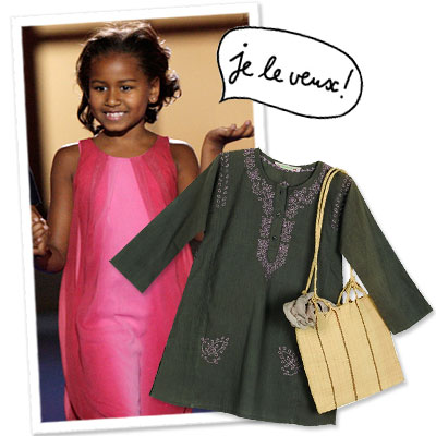 Sasha Obama - Michelle Obama - Bonpoint - Shopping News