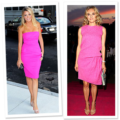Blake Lively - Diane Kruger - hot pink
