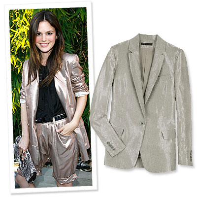 Rachel Bilson - 3.1 Phillip Lim - metallic blazer