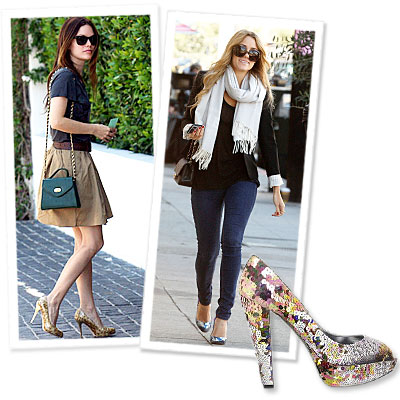 Rachel Bilson - Lauren Conrad - sequin pumps