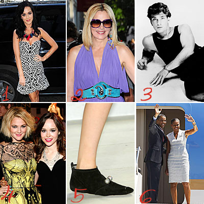 Katy Perry - Kim Cattrall - Sex and the City - Patrick Swayze - Drew Barrymore - Ellen Page - Marc Jacobs - Michelle Obama - Barack Obama