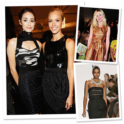 New York Fashion Week - Emmy Rossum - Jessica Alba - Kirsten Dunst - Marc by Marc Jacobs - Rodarte - Narciso Rodriguez - Badgley Mischka