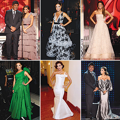 Eva Longoria Parker's Runway of Gowns
