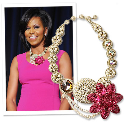 Michelle Obama's Statement Necklace Makes My Wish List Michelle Obama's Statement Necklace Makes My Wish List