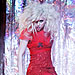 Lady Gaga -Gossip Girl - red dress