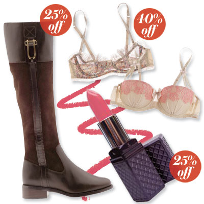 Up to 40% Off Winter Boots and Lingerie
