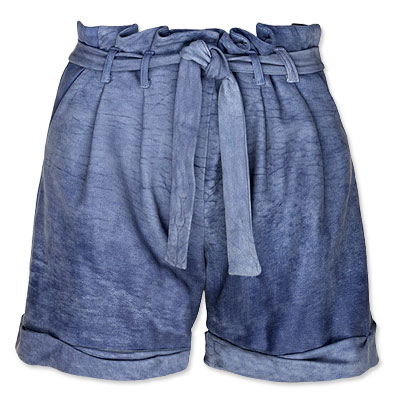 Thakoon Blue Leather Shorts