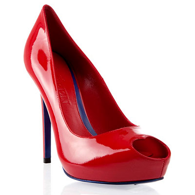 Alexander McQueen Heart Peep-Toe Pump