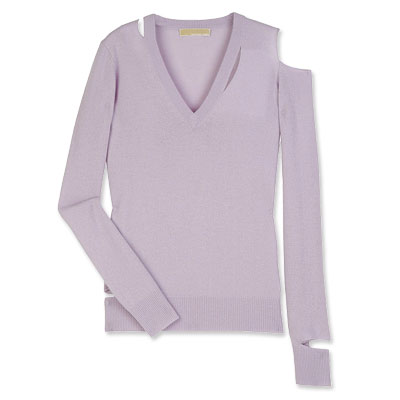 Michael Kors Cashmere Slashed Sweater
