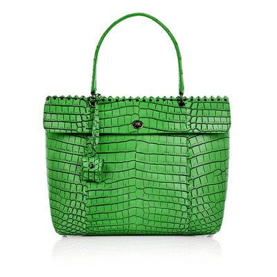 Bottega Veneta Cocolave Crocodile Tote