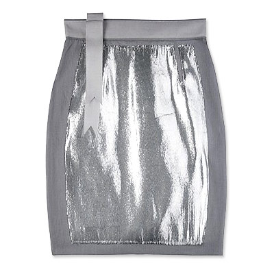 Richard Nicoll Silver Denim Skirt