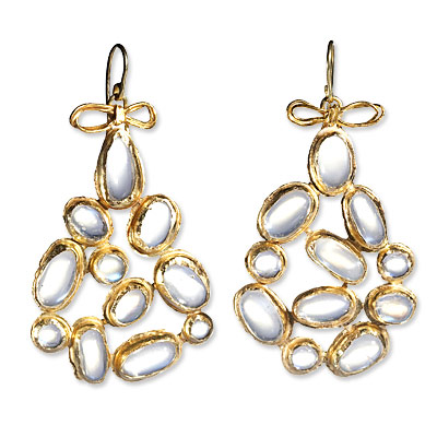 Judy Geib 18K Excessive Moonstone Earrings