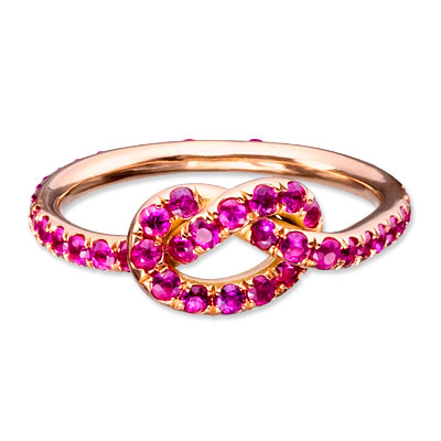 Finn Pink Sapphire Love Knot Ring