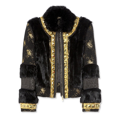 Matthew Williamson Cropped Rabbit Jacket