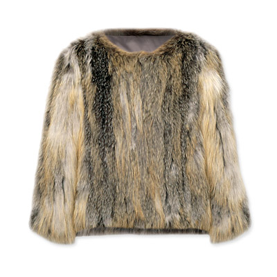 CH Carolina Herrera Fox Fur Jacket