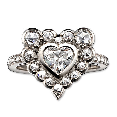 Solange Azagury Patridge White Gold and Diamond I Do Ring